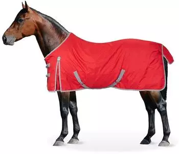 Equinate Springfield Regendecke mit Fleeceinnenfutter, rot, 125cm