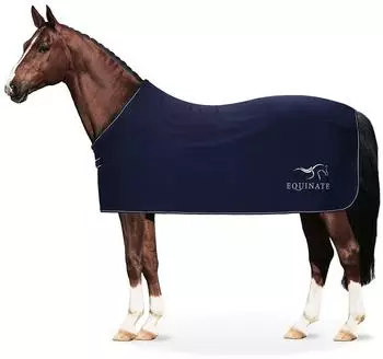 Equinate Orlando Abschwitzdecke Fleece, navy, 155cm