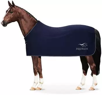 Equinate Orlando Abschwitzdecke Fleece, navy, 125cm