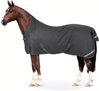 Equinate Oakland Regendecke mit Fleeceinnenfutter, grau, 165cm