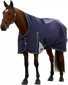 WeatherBeeta Comfitec Plus Dynamic Turnout High Neck 100g Navy/Forest Green 145