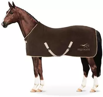 Equinate Nevada Abschwitzdecke Fleece, braun, 165cm