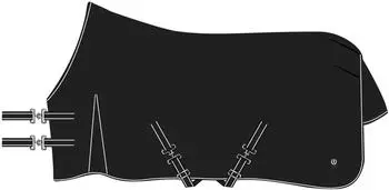 Imperial Riding IRHBasic Outdoor-Fleecedecke 0g, abnehmbares Halsteil, schwarz (DE50325BP6-9000-195)