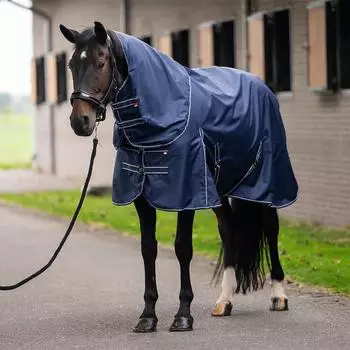 Imperial Riding IRHBasic Sommer-Outdoordecke, abnehmbares Halsteil, navy, 145cm (DE50325BP10-5001-195)