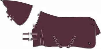 Imperial Riding IRHBasic Outdoor-Sommerregendecke, abnehmbares Halsteil, weinrot (DE50325BP10-3072-195)