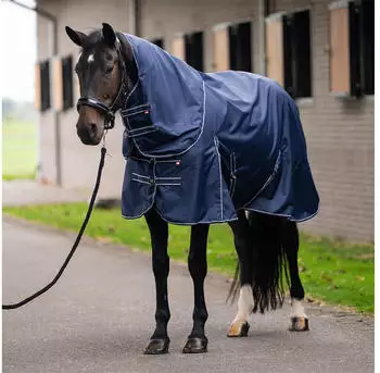 Imperial Riding IRHBasic Outdoor-Pferdedecke 300g abnehmbares Halsteil navy (DE50325BP8-5001-195)