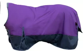 HKM Glasgow Highneck-Regendecke 1200D Fleecefutter lila/schwarz 165cm (149933591.0040)
