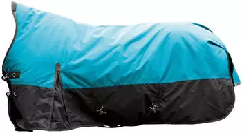 HKM Norwich Regendecke Highneck 600D Fleecefutter petrol/schwarz 155cm