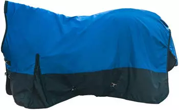 HKM Glasgow Highneck-Regendecke 1200D Fleecefutter kobaltblau/grau 165cm