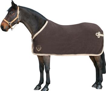 Pfiff Fleecedecke mit Zierkordel (101269) blau 125 cm