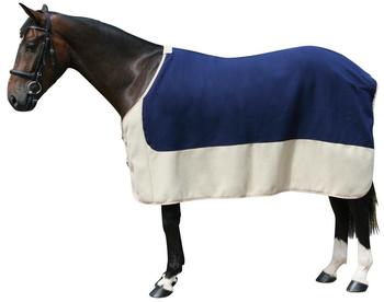Pfiff Fleecedecke zweifarbig (100982) blau-beige