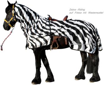 Bucas Ausreitdecke Riding Zebra 125 cm