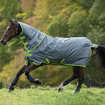 Horseware Amigo Hero 900 Plus Disc 100g 140cm Grey/Green, Lime & Green