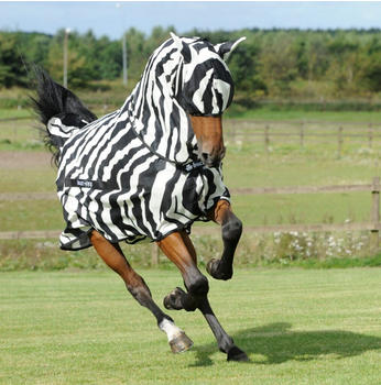 Bucas Buzz Off Zebra Full Neck 135cm schwarz/weiß