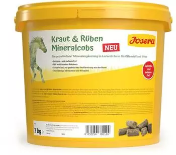 Josera Pferd Kraut & Rüben Mineralcobs 3kg für Pferde