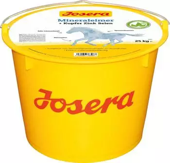 Josera Mineraleimer Pferd (1 x 25 kg) hohe Ausstattung an Kupfer Zink und Selen Starke Knochen & Gelenke Mineralfuttermittel für Pferde