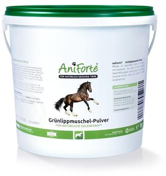 AniForte 100% echtes Grünlippmuschel-Pulver für Pferde 1000g (Vollwertige und nicht extrahierte Qualität)