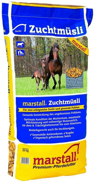 1,23€/1kg Marstall Zuchtmüsli 20kg Pferdefutter Zucht Hengst Stute 