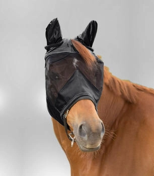 Waldhausen Fliegenmaske Premium mit Ohrenschutz, Silbergrau, Pony