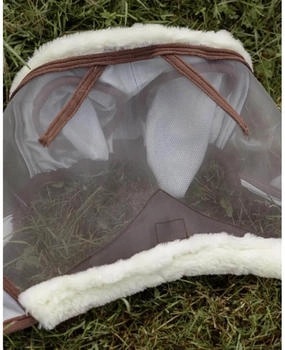 Kentucky Horsewear Kentucky - Fliegenmaske Skin Friendly mit Ohren Silber cob