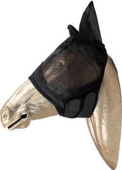 Kentucky Horsewear Fliegenmaske - Klassisch mit Ohren - Schwarz - Fliegenmaske für Pony