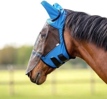 Busse Fliegenmaske FLY GUARD II PLUS blau SH