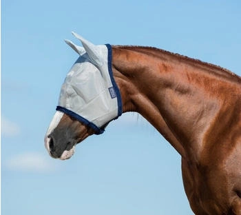 Horseware Fliegenhaube " AMIGO FLY MASK " Größe Vollblut, Farbe silber