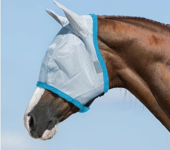 Horseware Fliegenmaske Amigo Fly Mask - BabyBlue/Electric blau Warmblut