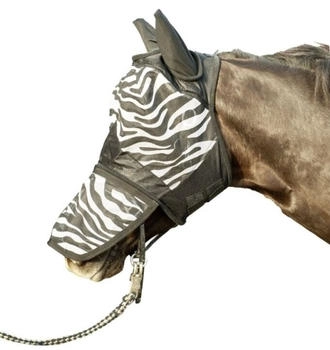 HKM Zebra Fliegenschutz weiß/schwarz One Size, pony