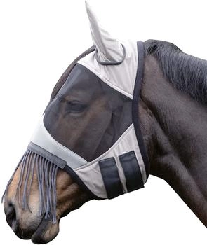 HKM Fliegenschutzmaske Fringes silber/grau Pony