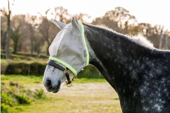 Horseware Amigo Fly Mask, Cob, Silver/Lime