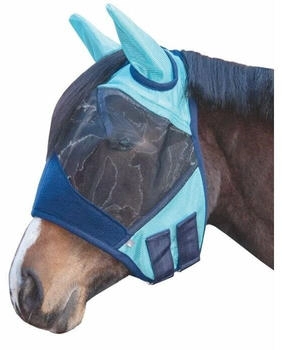 HKM Fliegenschutzmaske Lissabon Style aqua Vollblut