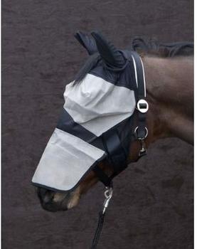 Pfiff Gesichtsmaske Weide-Pferde schwarz/beige Pony