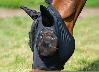 Busse Fliegenmaske Twin Fit Flexi schwarz Xtra Warmblut (633046-040-948)