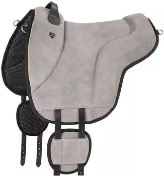 Equinate California Reitpad Wildleder, dunkelgrau (Pferd)