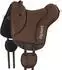 Equinate Newfield Reitpad synthetisches Wildleder, Pony, braun