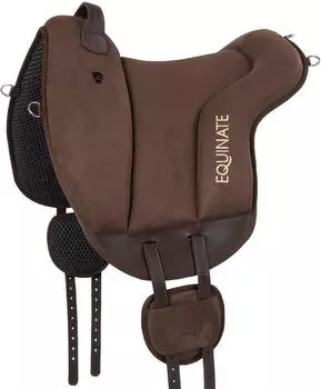 Equinate Hamilton Reitpad synthetisches Wildleder, braun
