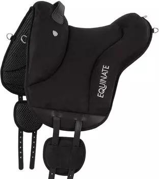 Equinate Newfield Reitpad synthetisches Wildleder, schwarz (10379-001)