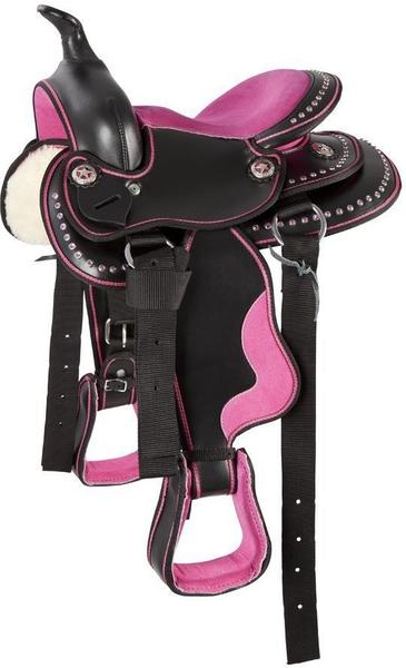 Pfiff Westernsattel Pony Pink