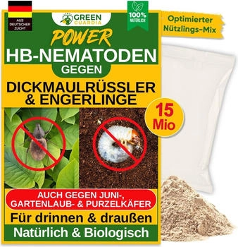 Green Guardia Power HB-Nematoden 15 Mio für 30m²