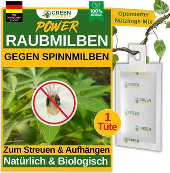 Green Guardia Raubmilben gegen Spinnmilben zum Aufhängen oder Streuen 1 x Tüte