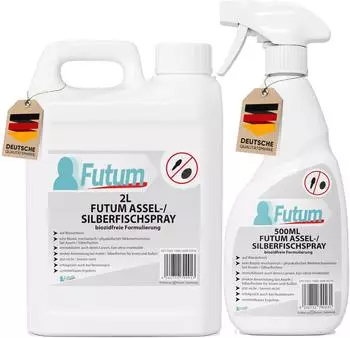 Futum BS 2L + 500ml Silberfisch- / Asselspray