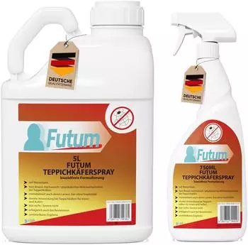 Futum 5L + 750ml Teppichkäferspray 5750 ml Spray (F500740-04)