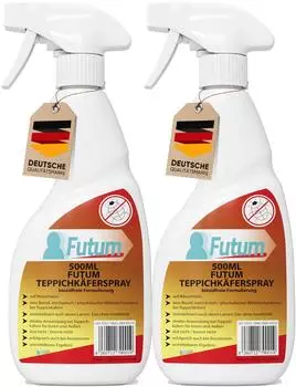 Futum 2x500ml Teppichkäferspray 1 l Spray