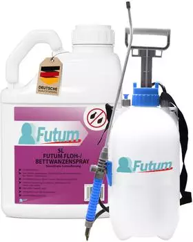 Futum 5L Bettwanzen- / Flohspray + Sprüher 5 l Spray (F100690-06)