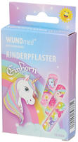 WUNDmed Pflaster Einhorn, 10 Strips, wasserfest, atmungsaktiv, 6,3 x 1,9cm