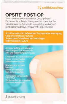 Avitamed Opsite Post-OP 5x6,5cm Verband (5 Stk.)