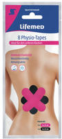 Lifemed Physio-Tapes 15 cm x 5 cm farbig sortiert "Unterer R&uuml;cken" 8 St