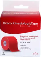 Draco Kinesiologietape 5 cmx5 m rot 1 St