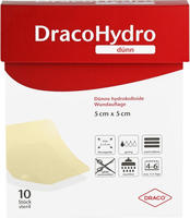 Dracohydro d&uuml;nn Hydrokoll.wundauflage 5x 10 St